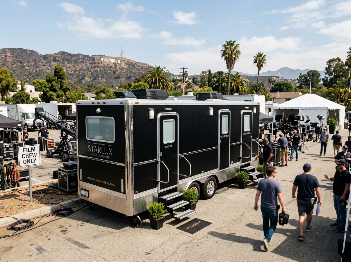 Luxury Restroom Trailer Rental Beverly Hills